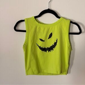 Disney Nightmare Before Christmas Oogie Boogie Graphic Crop Tank Top – Size S